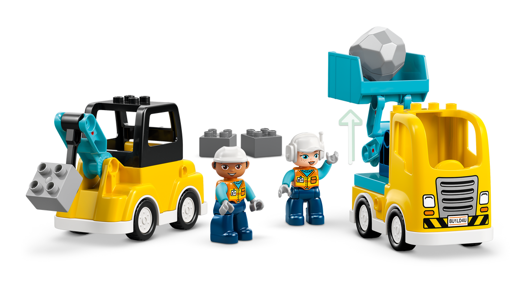 לגו DUPLO® - כלי רכב לעבודות בנייה 3 ב-1 (10475)-4