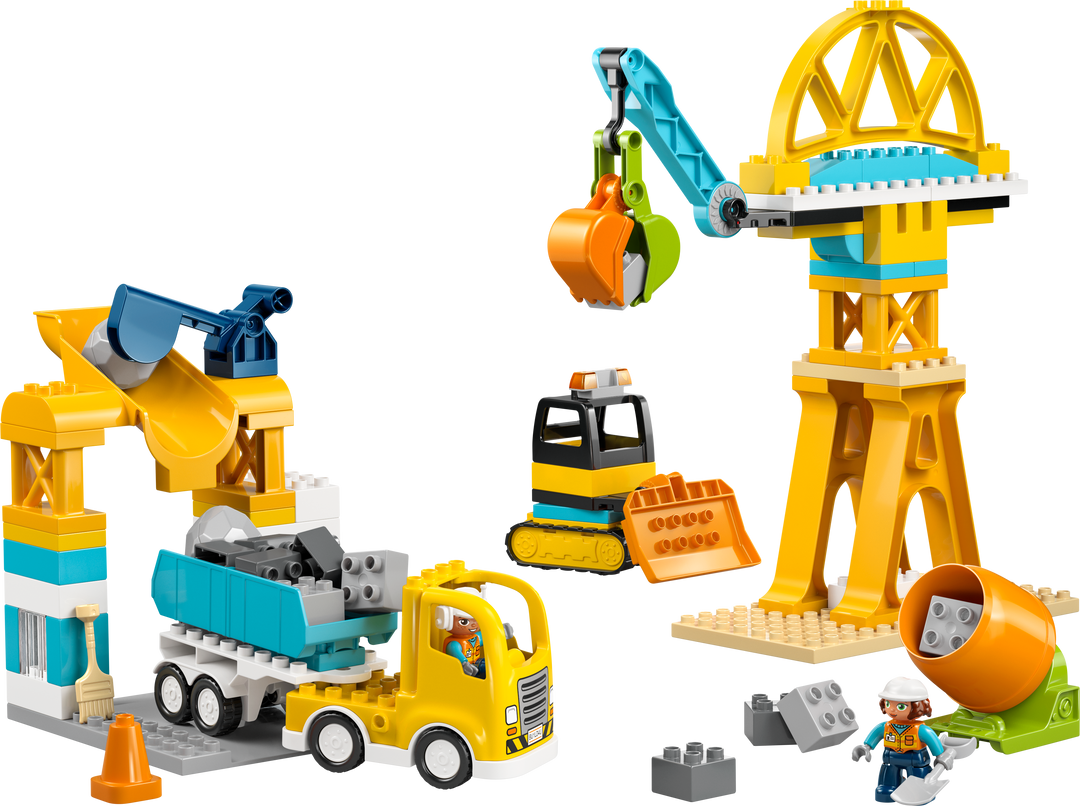 לגו DUPLO® - אתר בנייה וכלי רכב לעבודות בנייה 3 ב-1 (10476)
