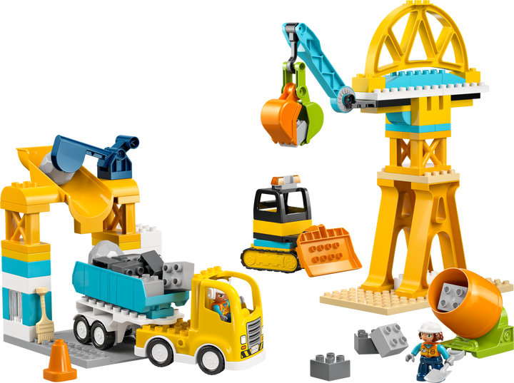 לגו DUPLO® - אתר בנייה וכלי רכב לעבודות בנייה 3 ב-1 (10476)-1