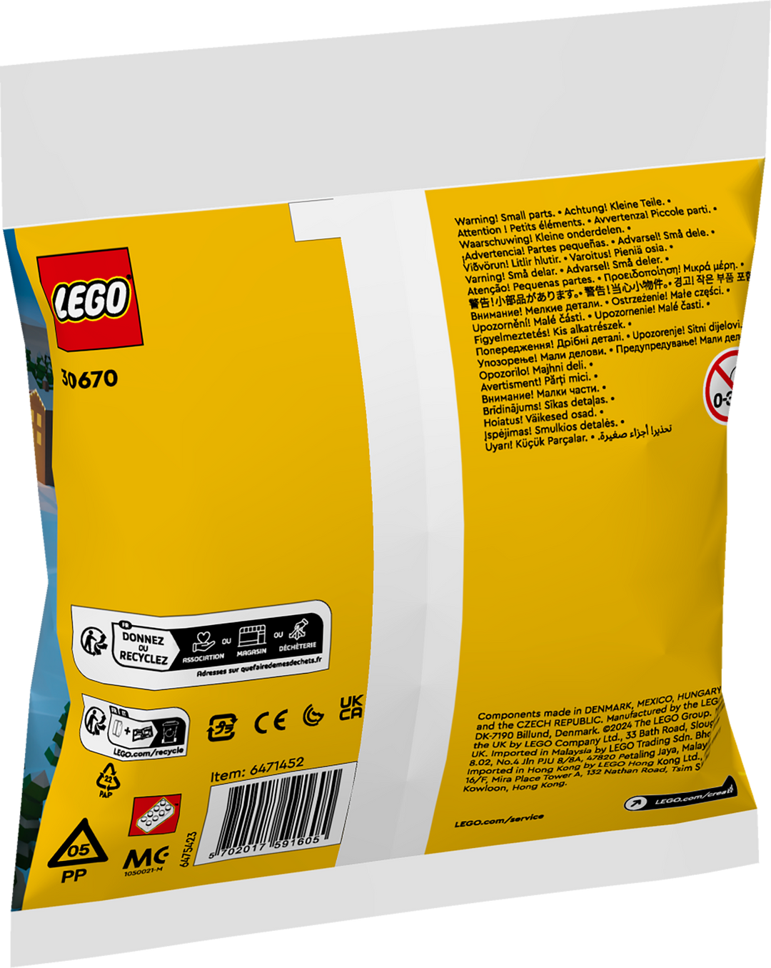 לגו Recruitment bags - הנסיעה במזחלת של סנטה (30670)-2