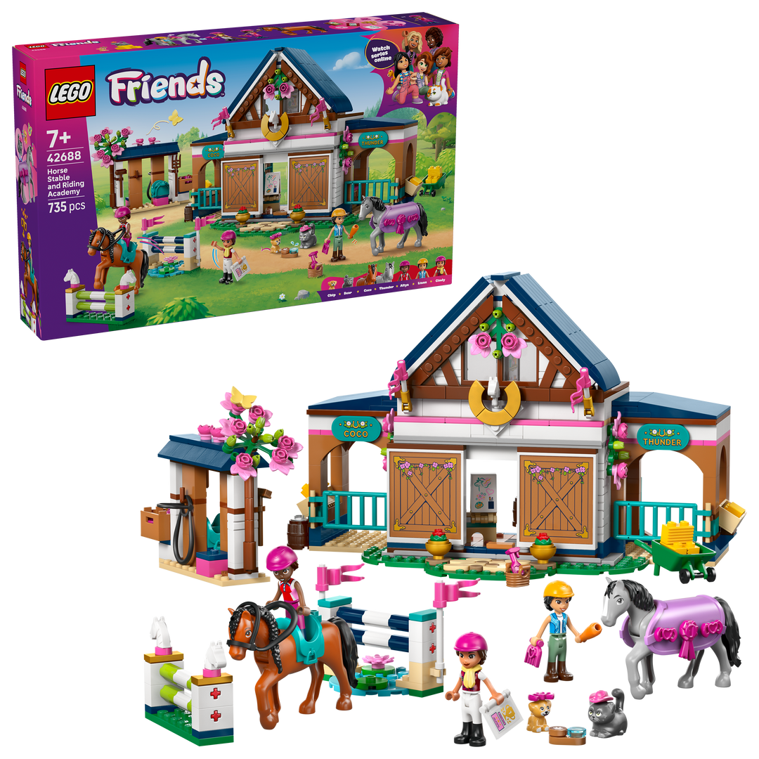 לגו Friends - אורוות סוסים ובית ספר לרכיבה (42688)-2