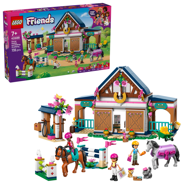 לגו Friends - אורוות סוסים ובית ספר לרכיבה (42688)-2