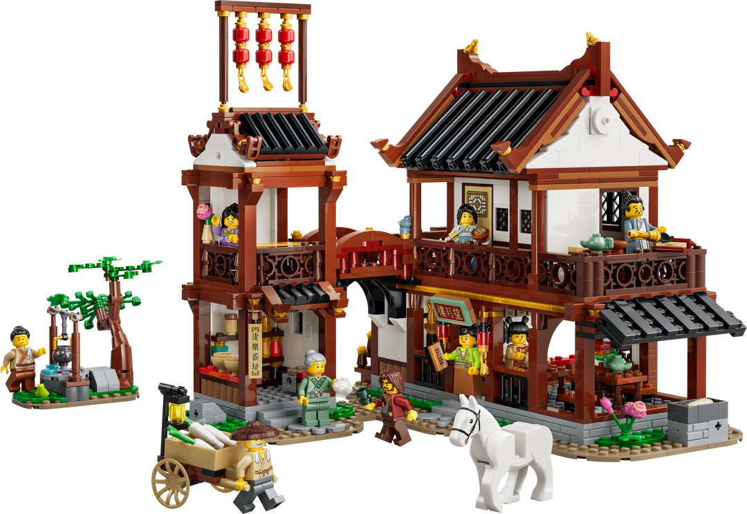 לגו Chinese Festivals - פונדק עתיק עם תצפית ירח (80121)-1