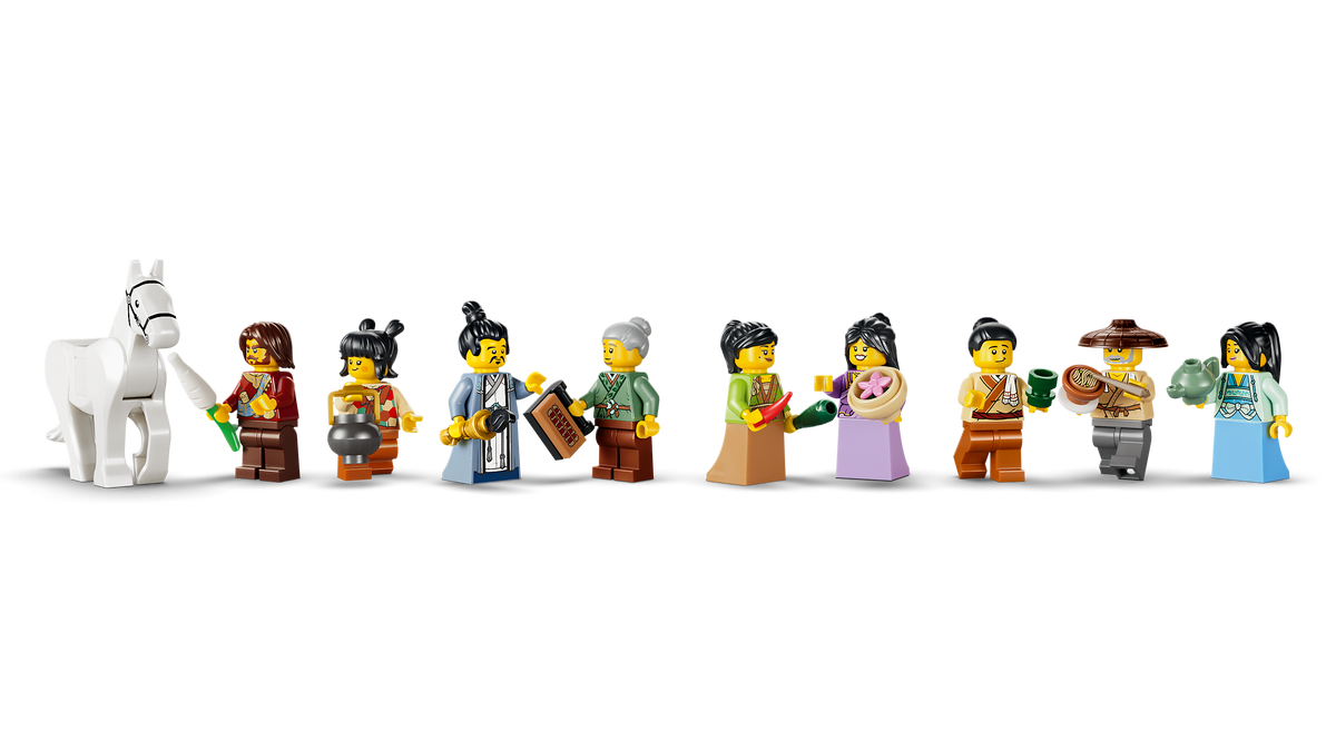 לגו Chinese Festivals - פונדק עתיק עם תצפית ירח (80121)-4