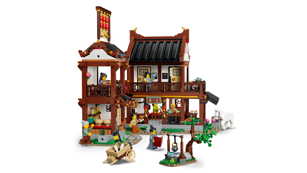 לגו Chinese Festivals - פונדק עתיק עם תצפית ירח (80121)-5