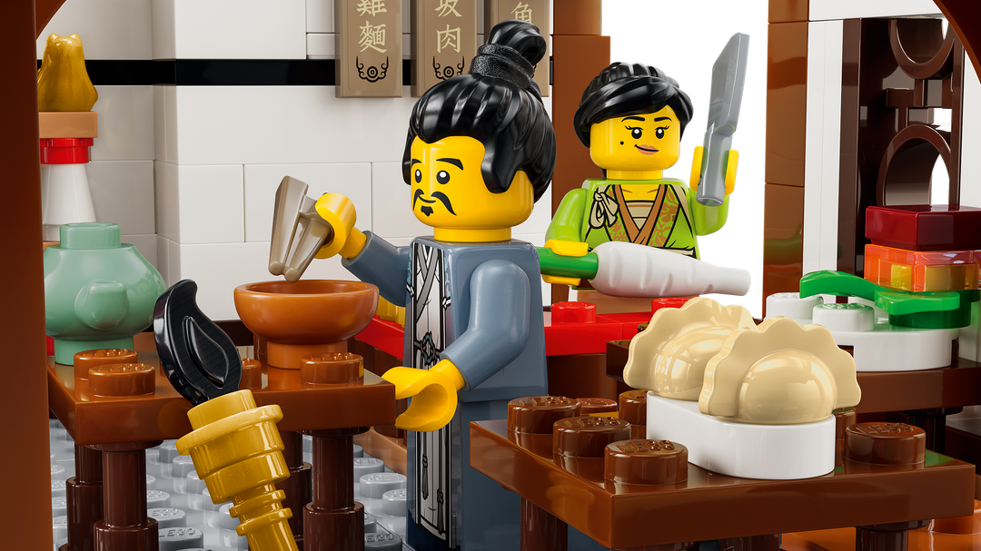 לגו Chinese Festivals - פונדק עתיק עם תצפית ירח (80121)-5