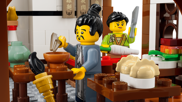 לגו Chinese Festivals - פונדק עתיק עם תצפית ירח (80121)-6