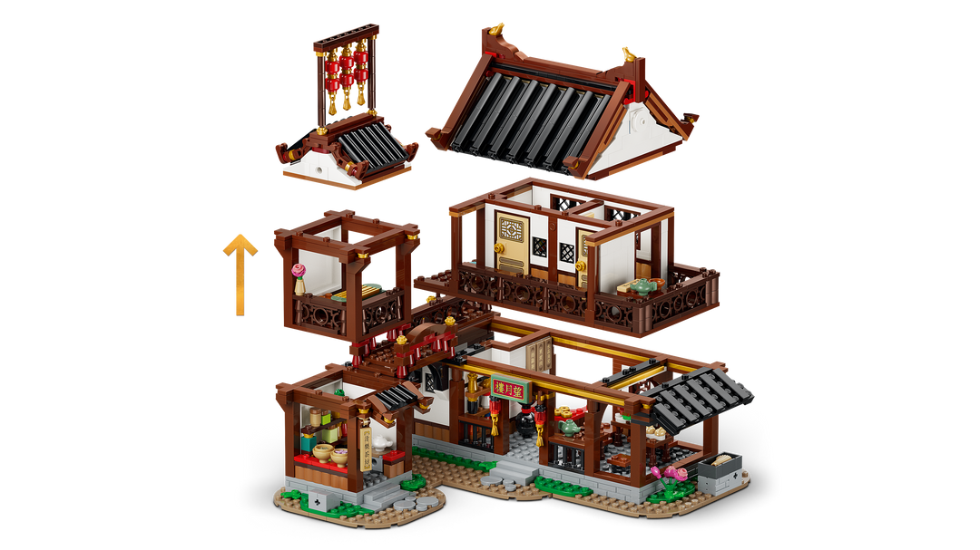 לגו Chinese Festivals - פונדק עתיק עם תצפית ירח (80121)-6