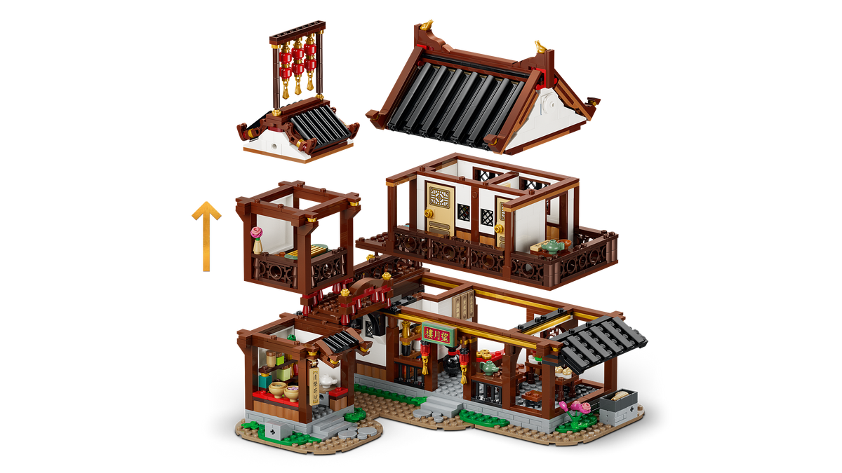 לגו Chinese Festivals - פונדק עתיק עם תצפית ירח (80121)-7