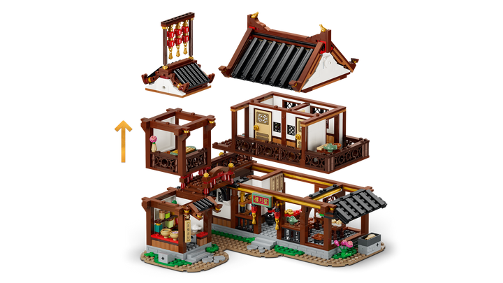 לגו Chinese Festivals - פונדק עתיק עם תצפית ירח (80121)-7