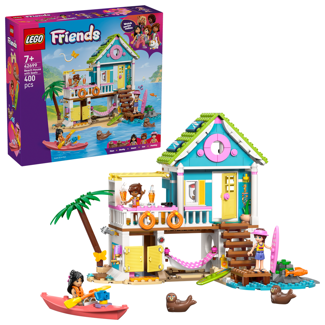 לגו Friends - בית על החוף עם כלבי ים (42699)-1