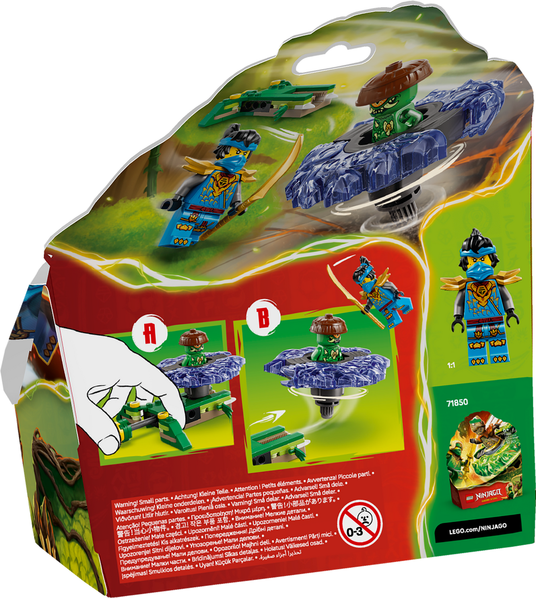 לגו NINJAGO® - ניה נגד ספינר מפלצת המוטציה (71849)-3