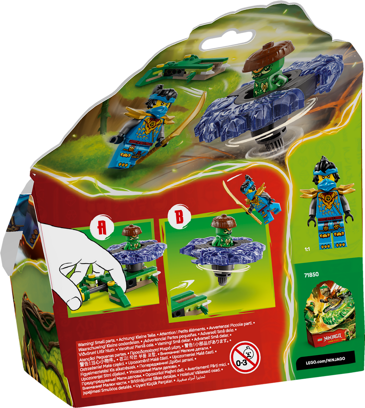 לגו NINJAGO® - ניה נגד ספינר מפלצת המוטציה (71849)-3