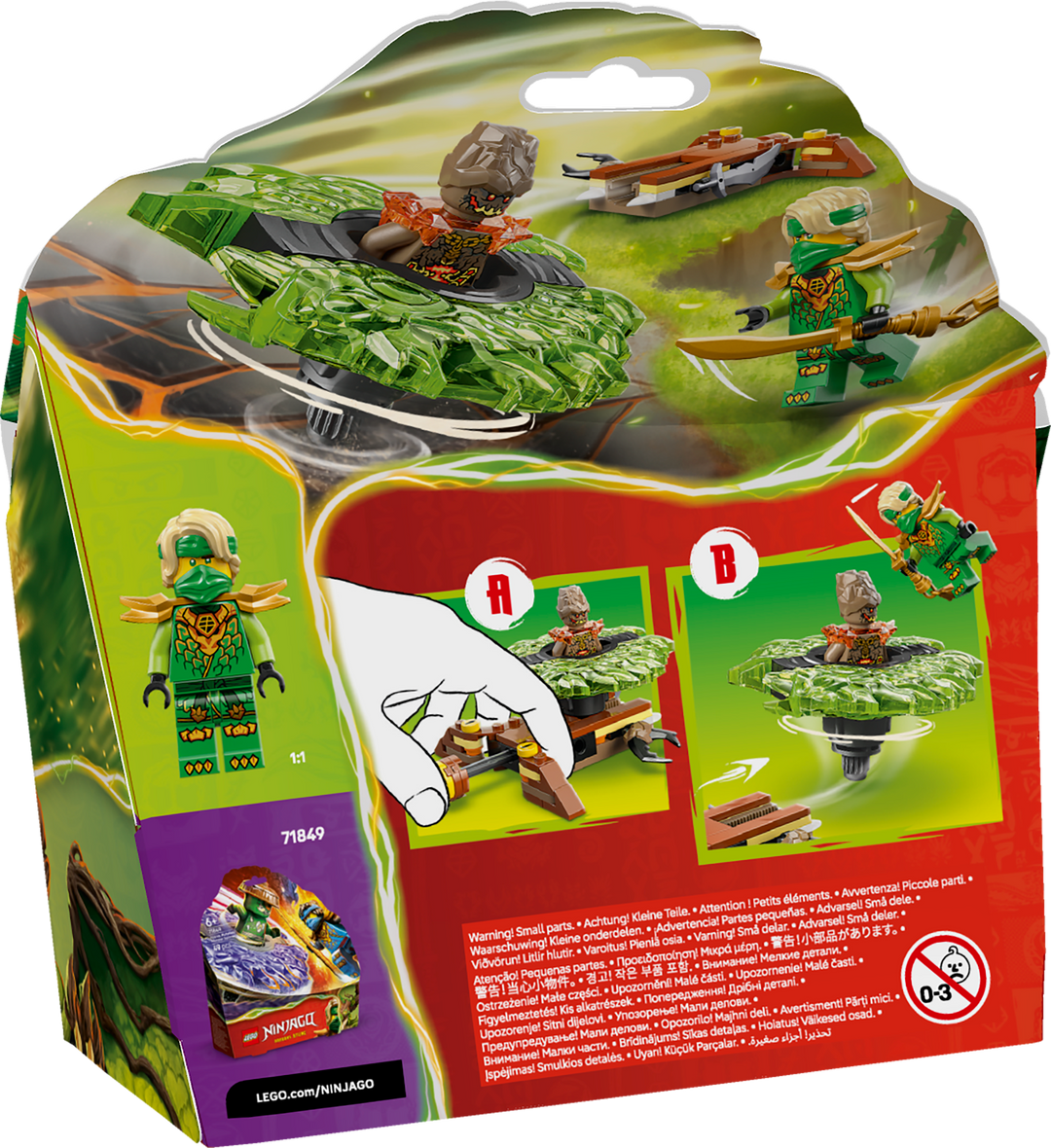 לגו NINJAGO® - לויד נגד ספינר מפלצת האדמה (71850)-3