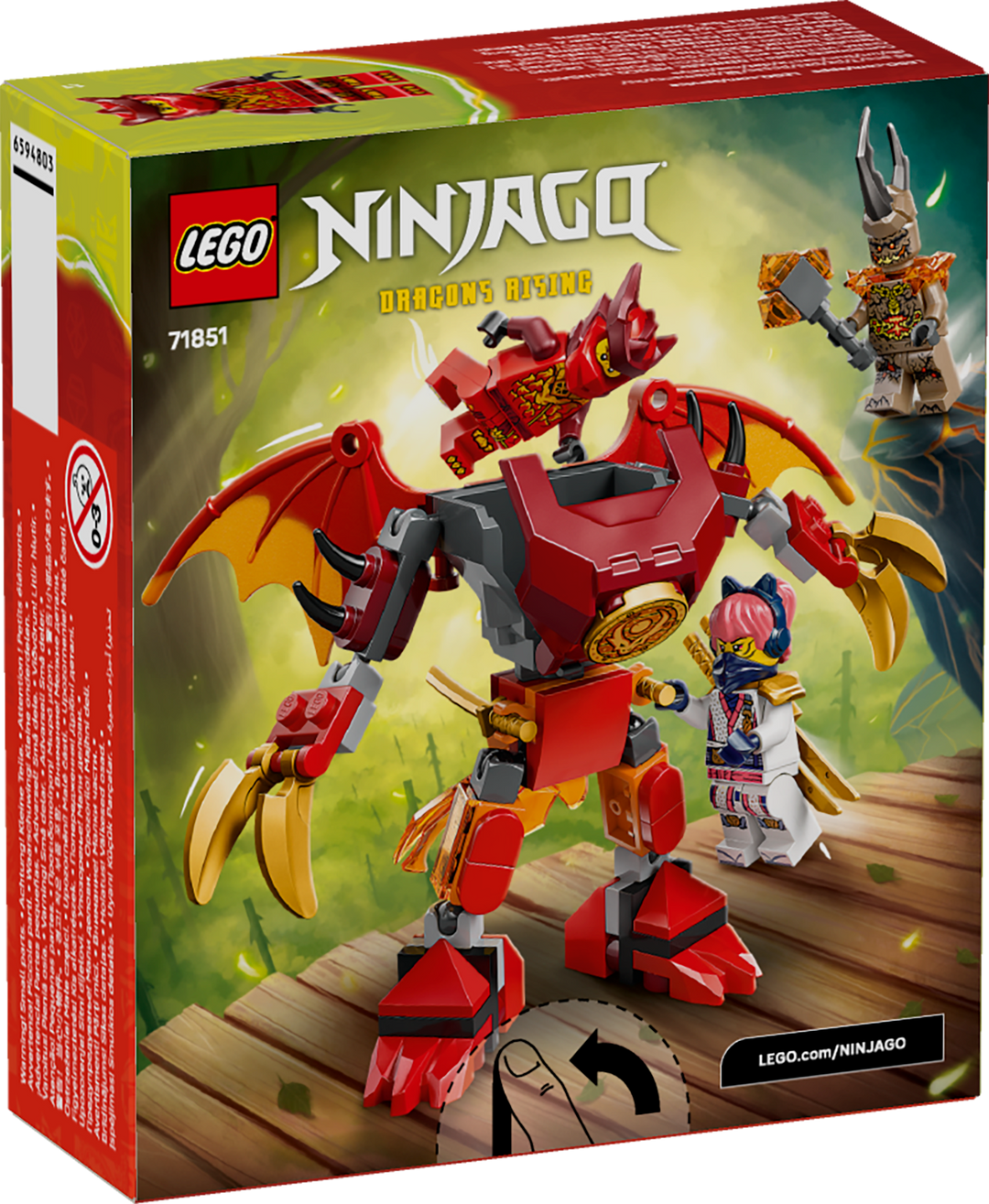 לגו NINJAGO® - מארז קרב רובוט הדרקון של קאי (71851)-7