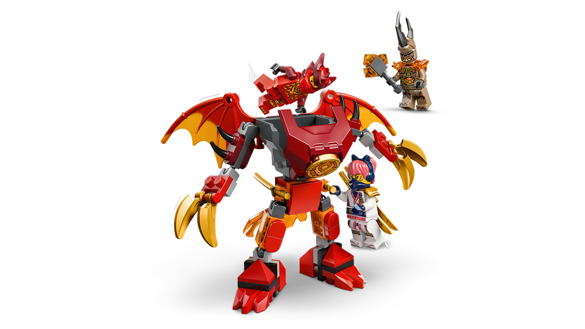 לגו NINJAGO® - מארז קרב רובוט הדרקון של קאי (71851)-3