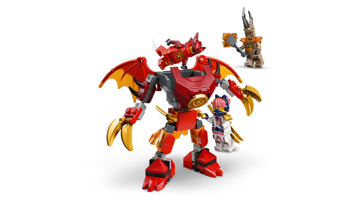 לגו NINJAGO® - מארז קרב רובוט הדרקון של קאי (71851)-3