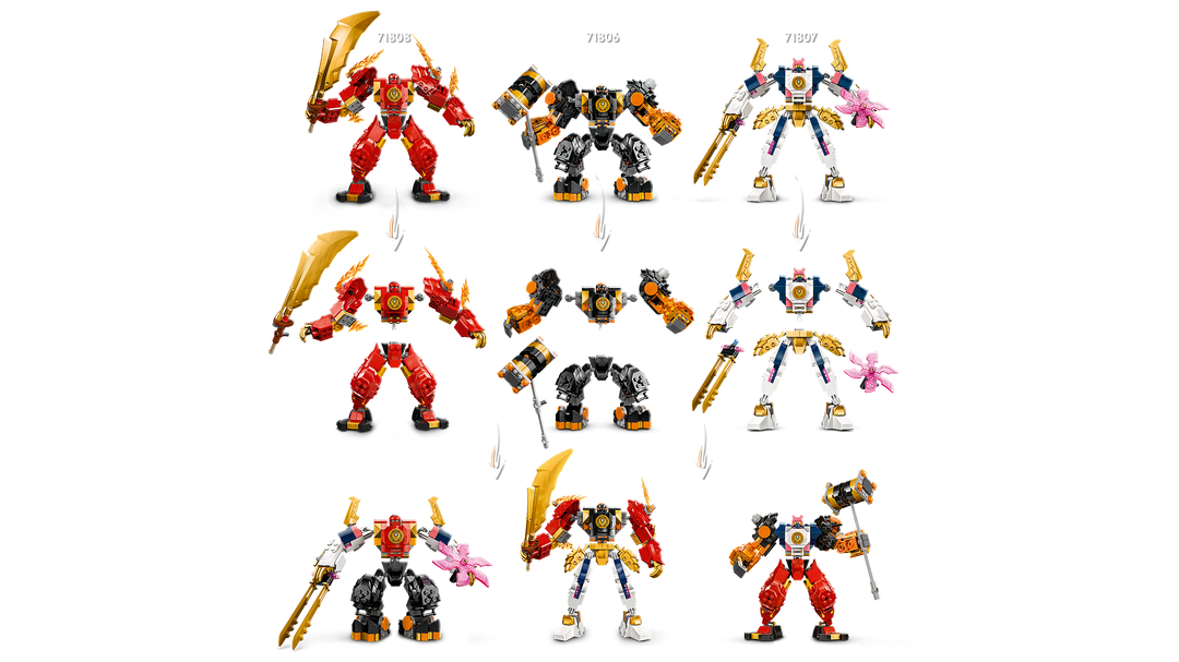 לגו NINJAGO® - רובוט יסודות האש של קאי (71808)-3