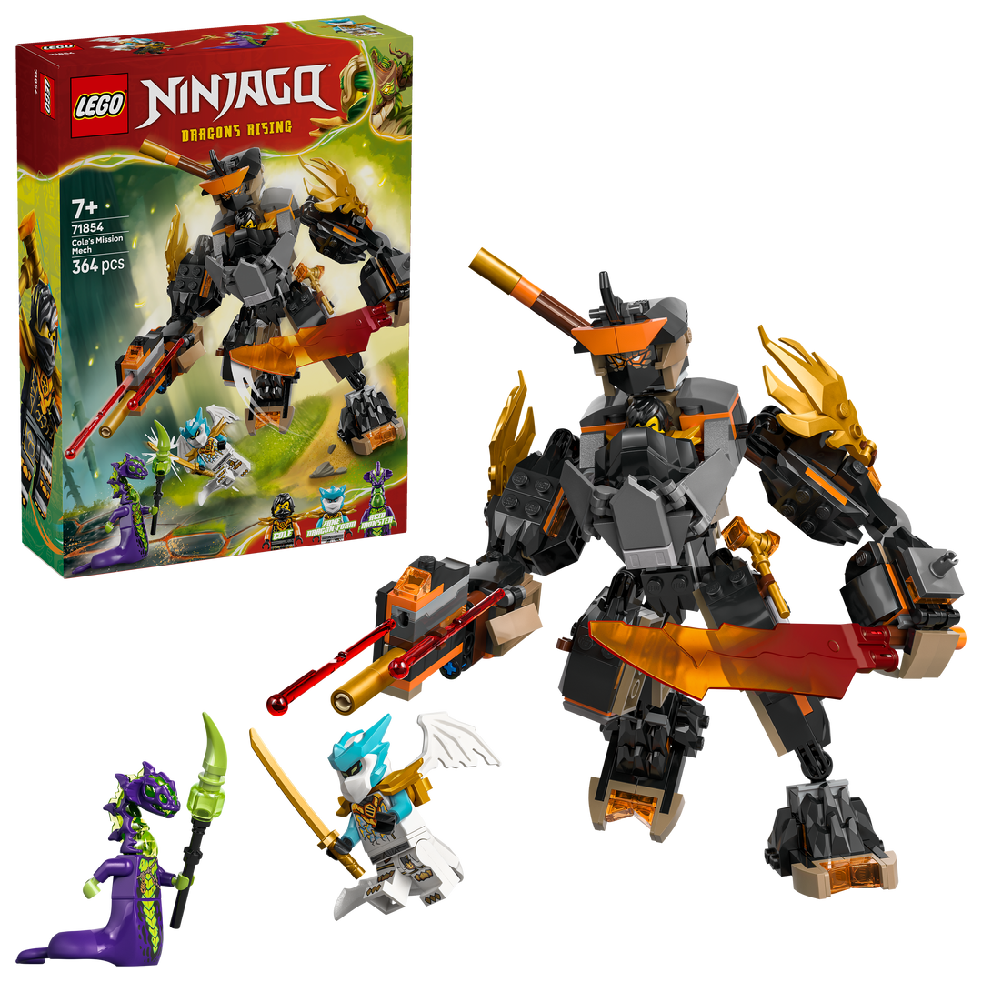 לגו NINJAGO® - רובוט המשימה של קול ודרקון זאין (71854)-1