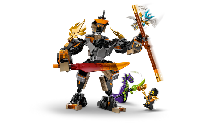לגו NINJAGO® - רובוט המשימה של קול ודרקון זאין (71854)-4