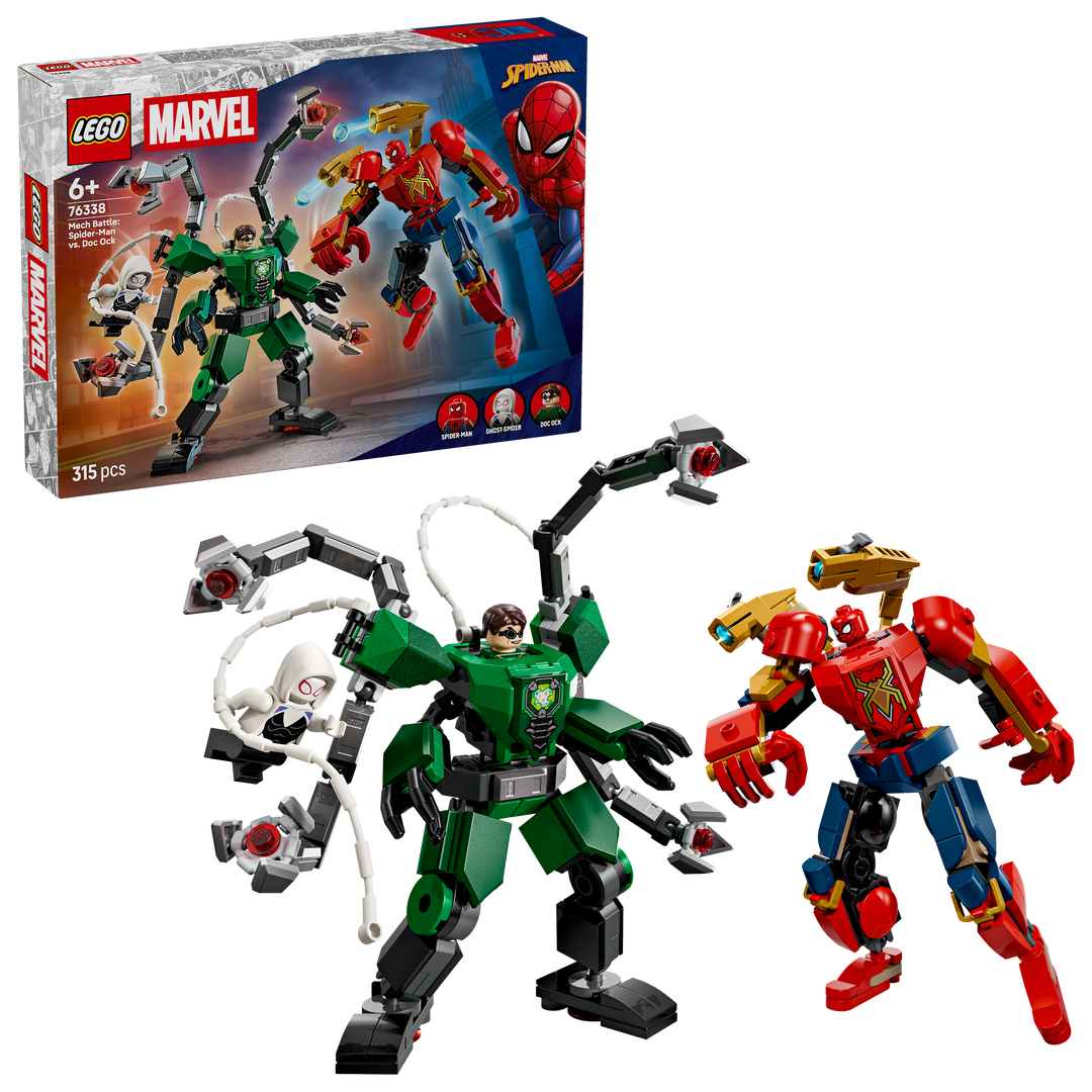 לגו | Marvel - קרב רובוטים: ספיידרמן נגד דוק אוק (76338)-2