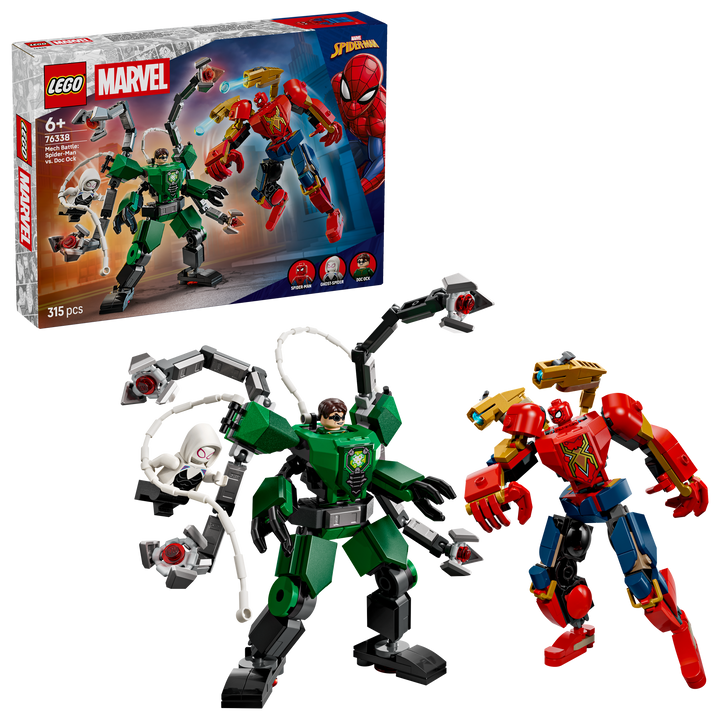לגו | Marvel - קרב רובוטים: ספיידרמן נגד דוק אוק (76338)-2