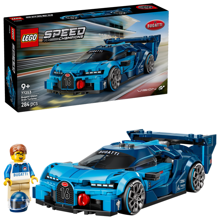 לגו Speed Champions - מכונית היפר ספורט Bugatti Vision GT (77253)-2