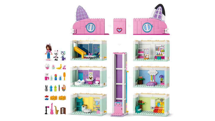לגו Gabby’s Dollhouse - בית הבובות של גבי (10788)-3
