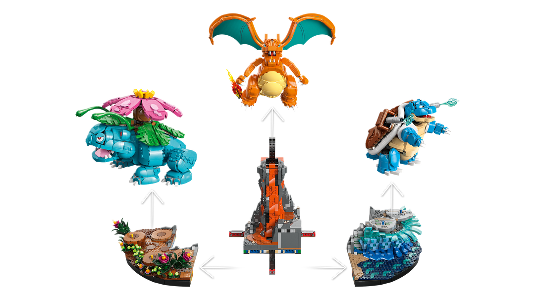 לגו Pokémon™ - ונוזאור, צ'אריזארד ובלסטויז (72153)-6