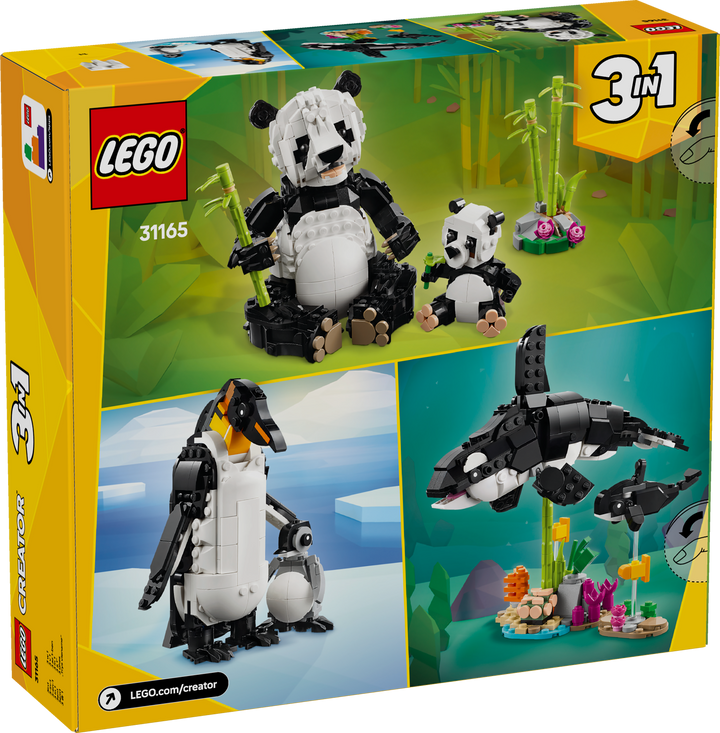 לגו Creator 3in1 - חיות בר: משפחת דובי פנדה (31165)-3