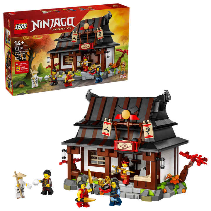 לגו NINJAGO® - נפח ארבעת הנשקים - מהדורת חגיגות 15 שנה (71858)-2