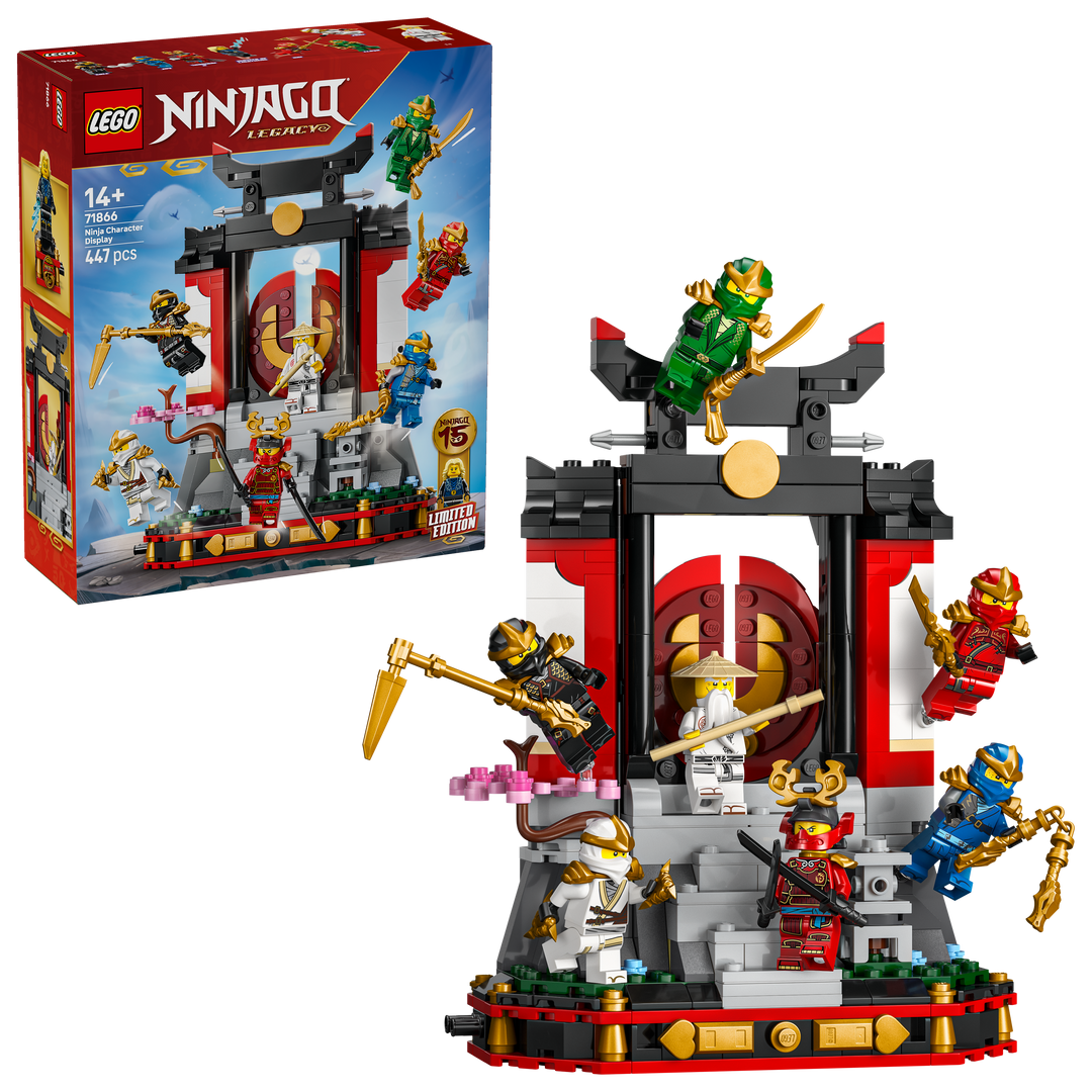 לגו NINJAGO® - תצוגת דמויות נינג'ה - מהדורת חגיגות 15 שנה (71866)-1