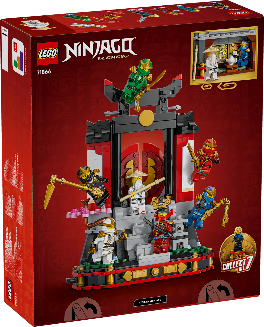 לגו NINJAGO® - תצוגת דמויות נינג'ה - מהדורת חגיגות 15 שנה (71866)-2