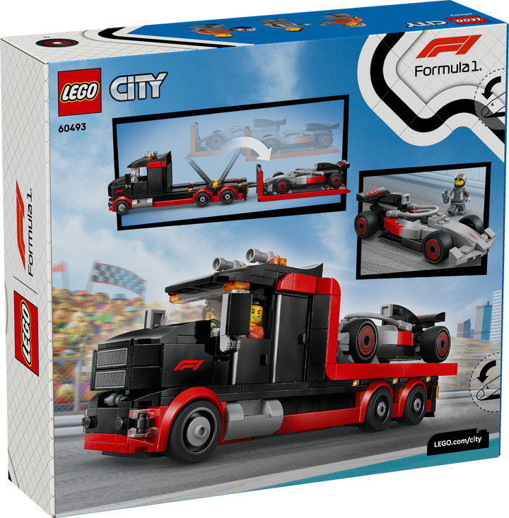 לגו City - משאית עם מכונית מרוץ ®Audi F1 בתצוגת ®F1 (60493)-3