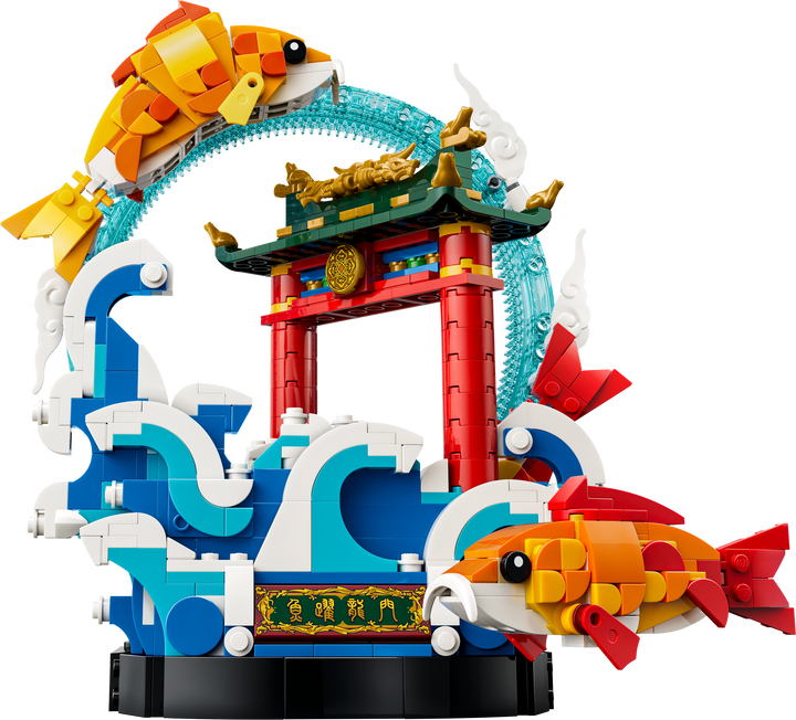 לגו Chinese Festivals - קרפיון קופץ מעל שער הדרקון (80120)-1
