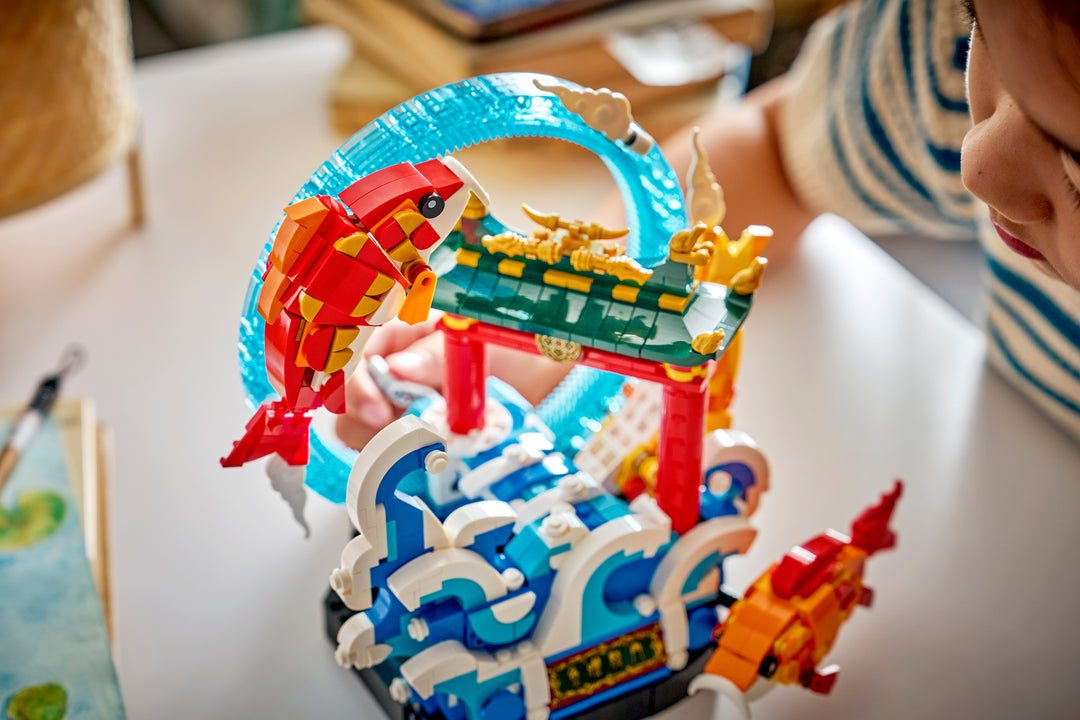 לגו Chinese Festivals - קרפיון קופץ מעל שער הדרקון (80120)-9