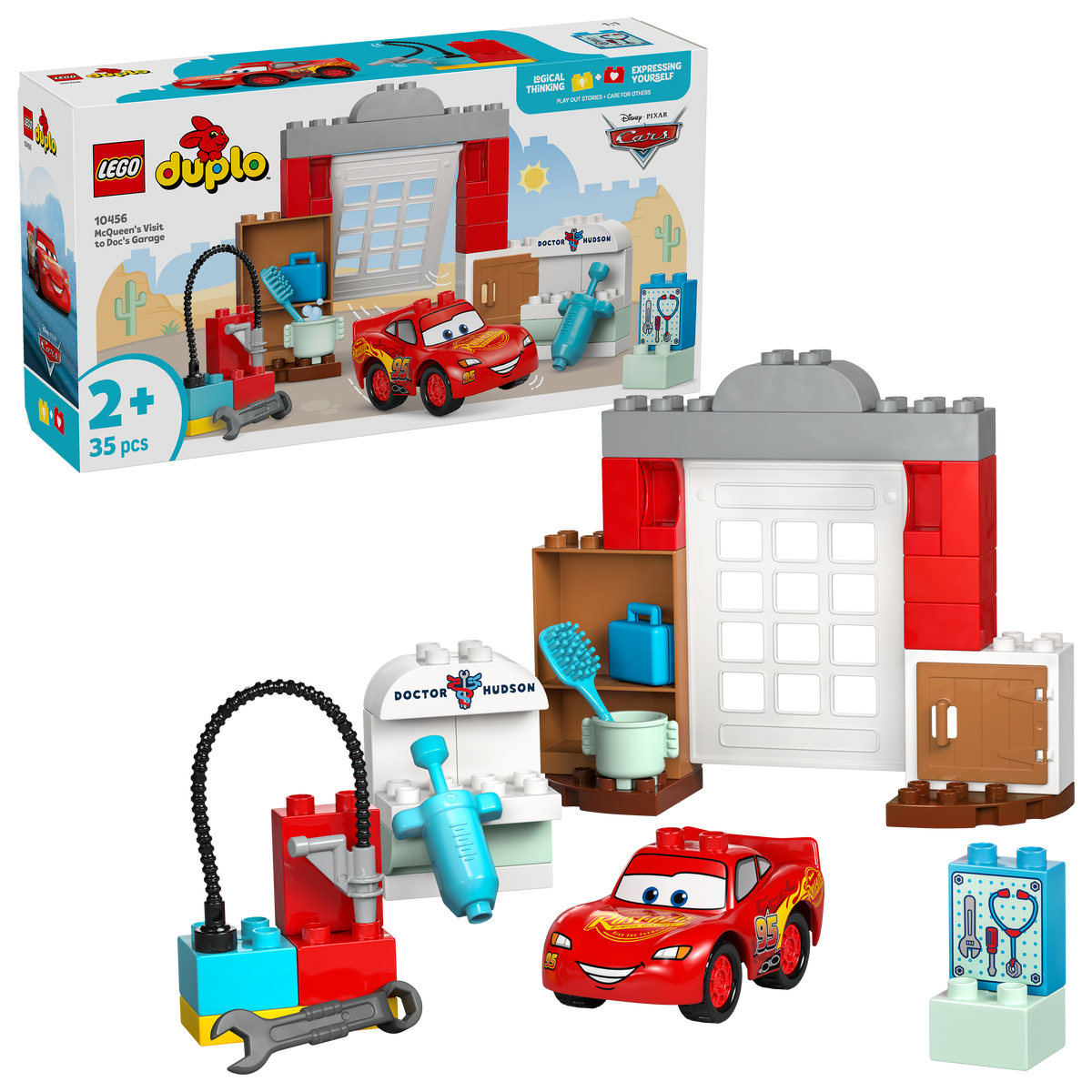 לגו DUPLO® │ Disney - ביקור של מקווין במוסך של דוק (10456)-2