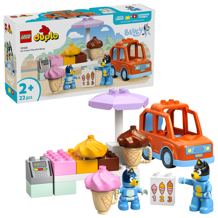 לגו DUPLO® Bluey - טיול וגלידה עם בלואי (10458)-2