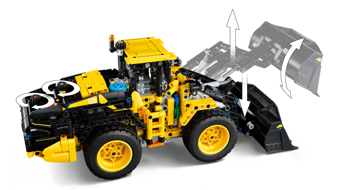 לגו Technic - Volvo L120 Electric מעמיס קדמי על גלגלים (42209)-5
