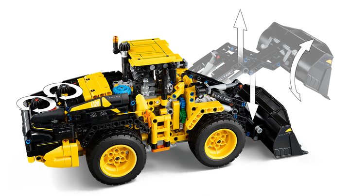 לגו Technic - Volvo L120 Electric מעמיס קדמי על גלגלים (42209)-6