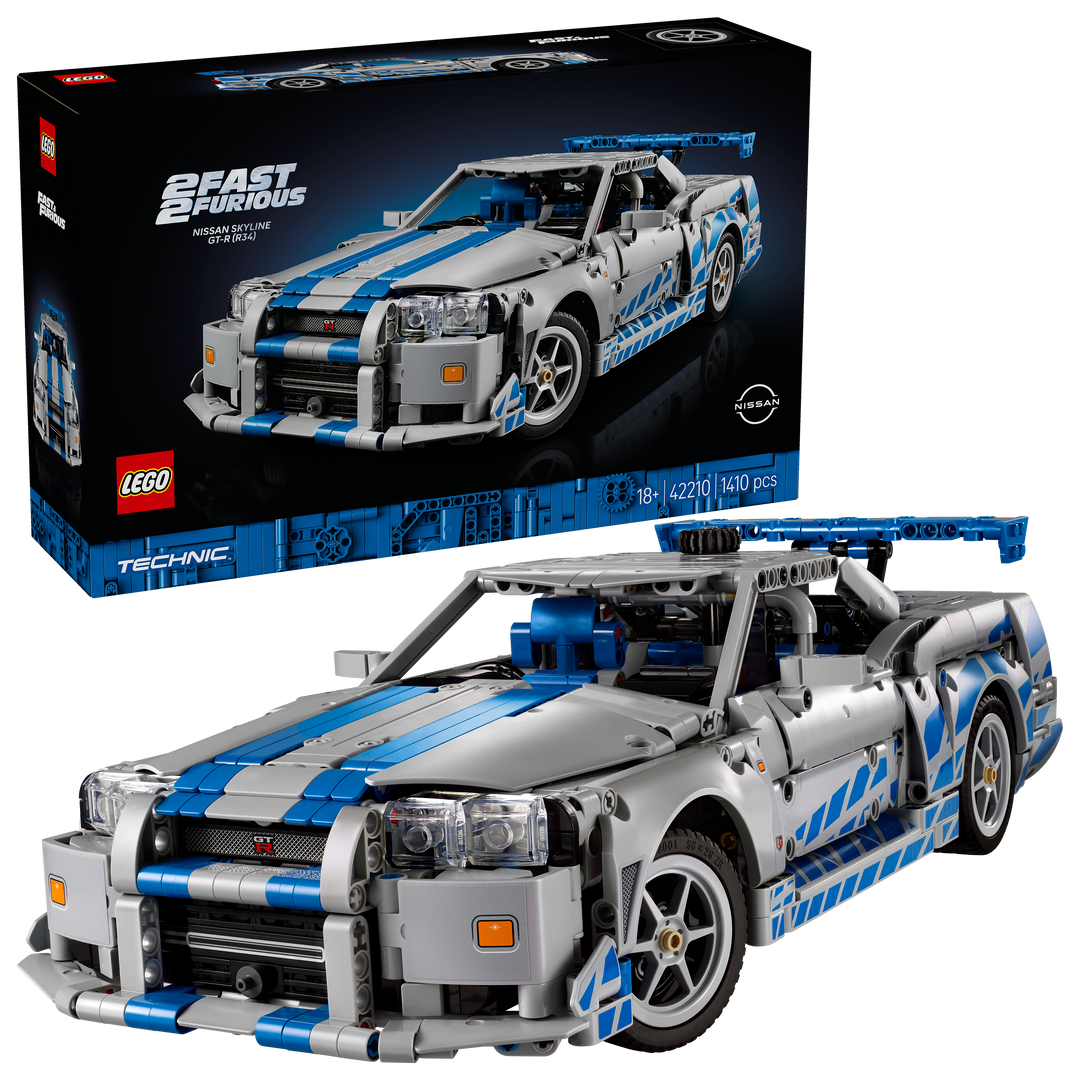 לגו Technic - מכונית 2Fast 2 Furious Nissan Skyline GT-R (R34) (42210)-1