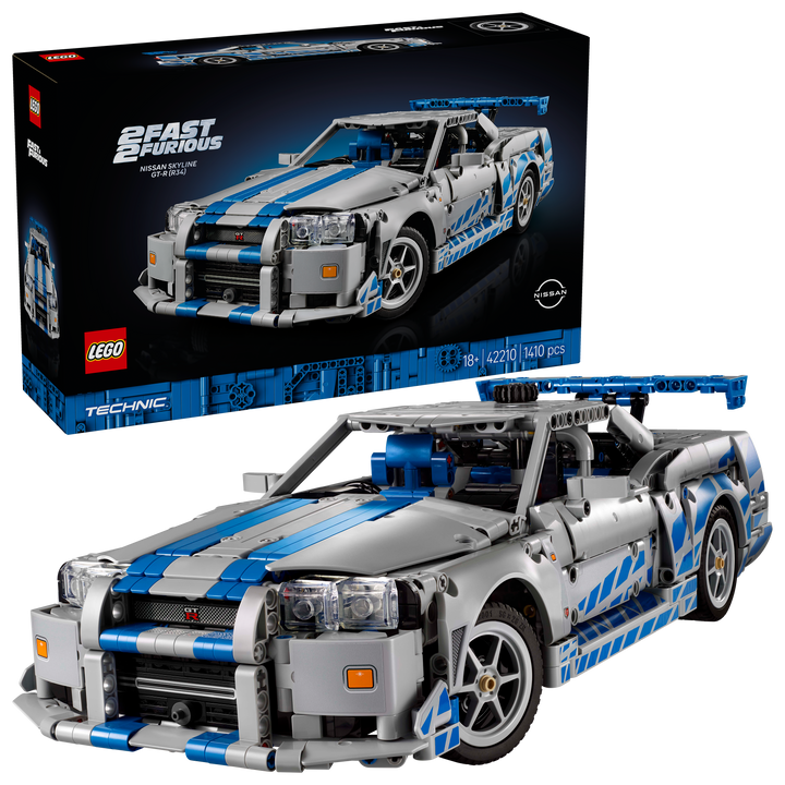 לגו Technic - מכונית 2Fast 2 Furious Nissan Skyline GT-R (R34) (42210)-2