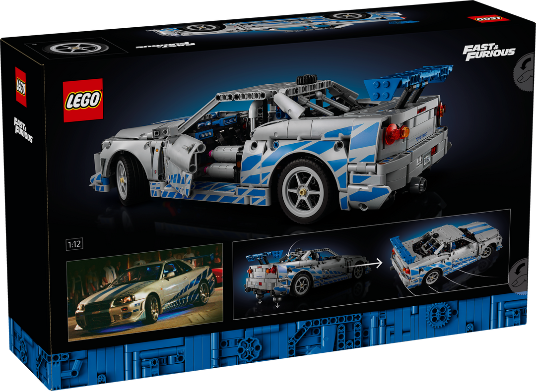 לגו Technic - מכונית 2Fast 2 Furious Nissan Skyline GT-R (R34) (42210)-2