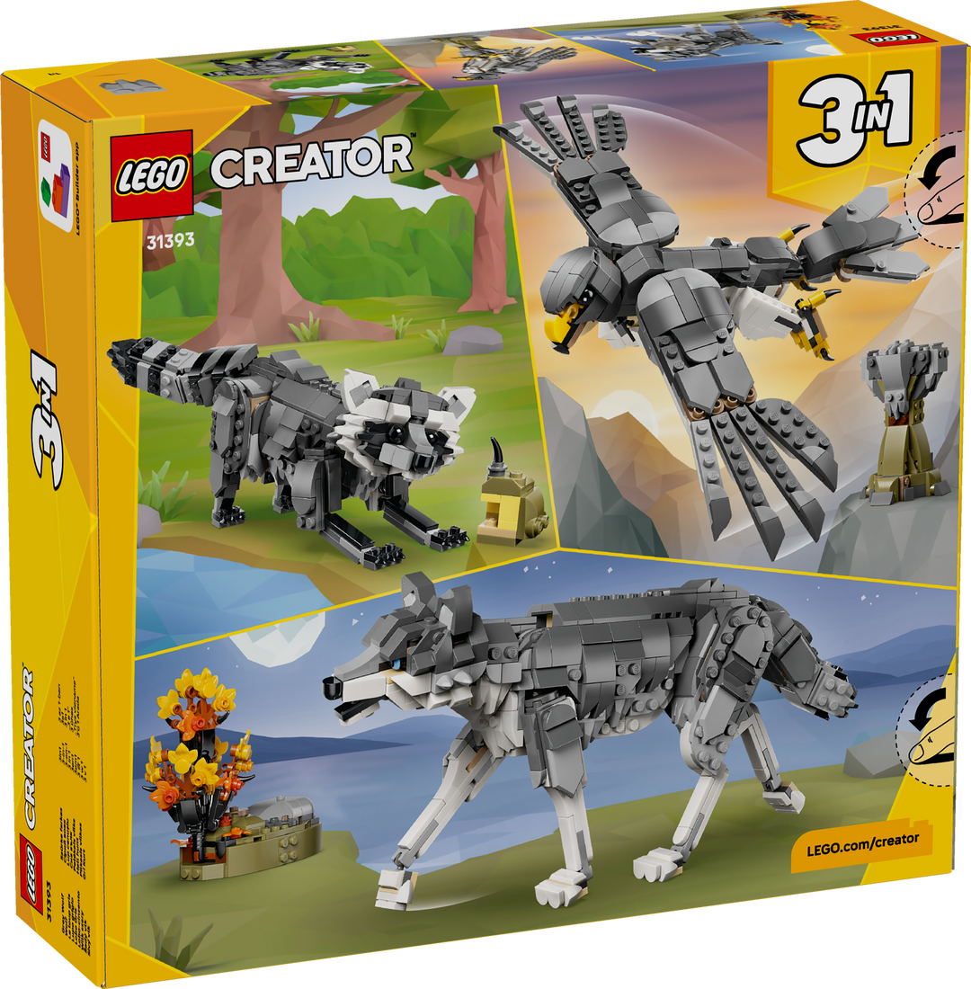 לגו Creator 3in1 - חיות יער: זאב אפור (31393)-2