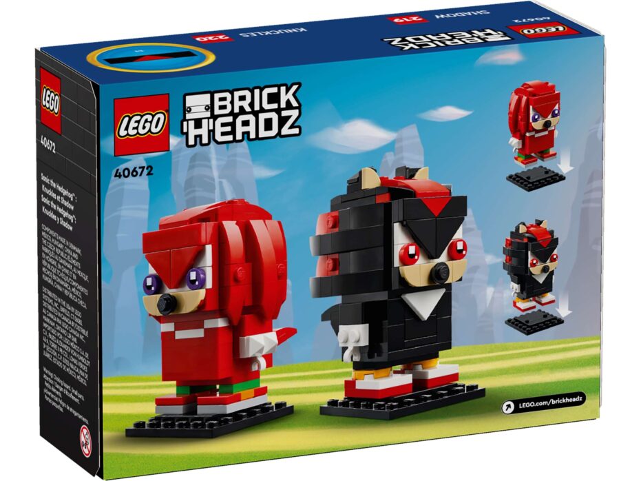 לגו BrickHeadz סוניק הקיפוד: נאקלס ושאדו (40672)