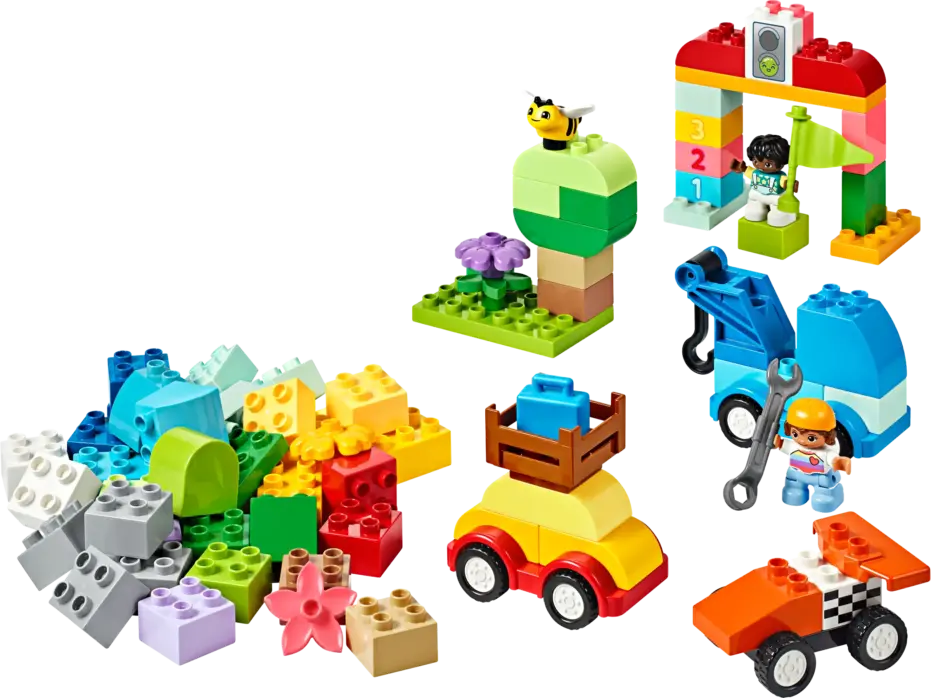 לגו ®DUPLO תיבת לבנים עם מכוניות ומשאיות (10439)