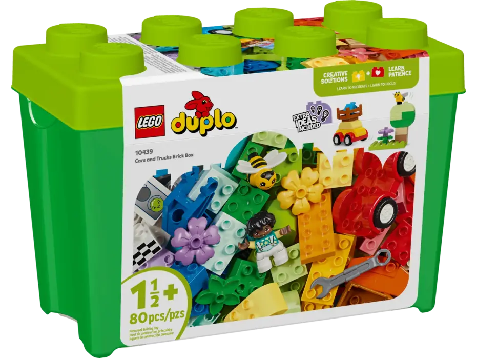 לגו ®DUPLO תיבת לבנים עם מכוניות ומשאיות (10439)