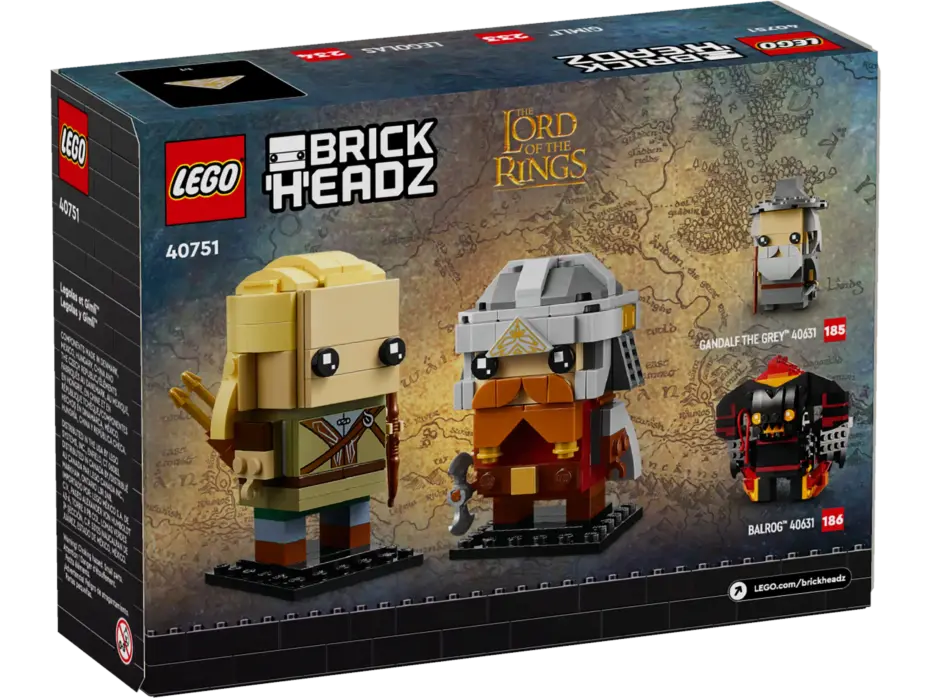 לגו BrickHeadz לגולאס וגימלי (40751)