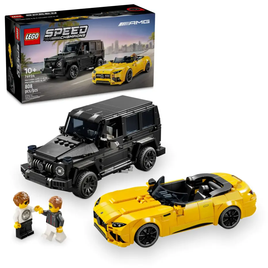 לגו Speed Champions Mercedes-AMG G 63 ו-Mercedes-AMG SL 63 (76924)