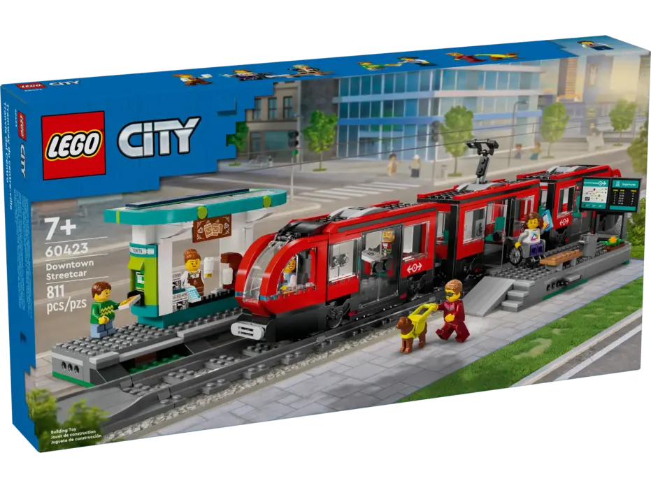 לגו City חשמלית ותחנה במרכז העיר (60423)